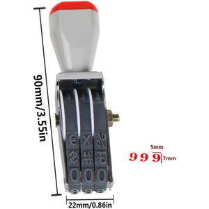 3 Digit Number Stamp,Office Stamps,Business Stamps,Adjustable Digit Rubber Changeable Numerical Multi- Functional Creative Price Tag Stamp Rotating Symbol Stamps