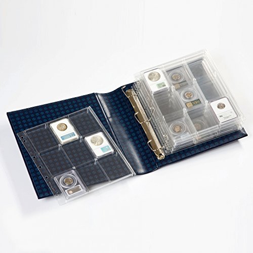 Buy now Lighthouse ENCAP Album Pages for Certified or Certified Style Coin Slab Holders PCGS, NGC, ANACS, Premier, Little Bear Elite - Pack of 2 at indiglob india