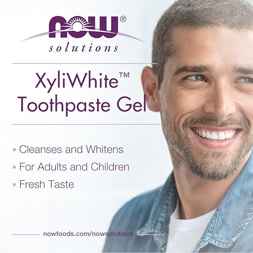 Buy now NOW Foods Solutions, Xyliwhiteƒ?› Toothpaste Gel, Refreshmint, Cleanses and Whitens, Fresh Taste, 6.4-Ounce at indiglob india