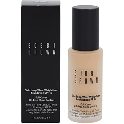 Bobbi Brown Skin Long-Wear Weightless Foundation Broad Spectrum SPF 15, Porcelain (0), 1 Fl Oz