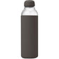 W&P Porter Glass Water Bottle w/ Protective Silicone Sleeve | Charcoal 20 Ounces | On-the-Go | Reusable Bottle for Coffee, Tea and Water | Portable | Dishwasher Safe