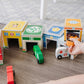 Buy now Melissa & Doug Nesting and Sorting Blocks - 6 Buildings, 6 Wooden Vehicles - FSC Certified at indiglob india