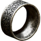 Men's Stainless Steel Chinese Ancient 4 Guardian Beasts Ring Dragon, White Tiger, Suzaku, Basalt Carved