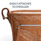 Buy now Itzy Ritzy Adjustable Stroller Caddy and Organizer Bag Featuring Front Zippered Pocket, 2 Built-In Interior Pockets & Adjustable Straps to Fit Nearly Any Stroller (Saddle) at indiglob india