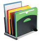 Buy now MMF Industries STEELMASTER Vertical File Organizer | 4 Slots | Scratch & Chip-Resistant Granite Finish | Durable Steel Construction | Desktop File Organizer at indiglob india