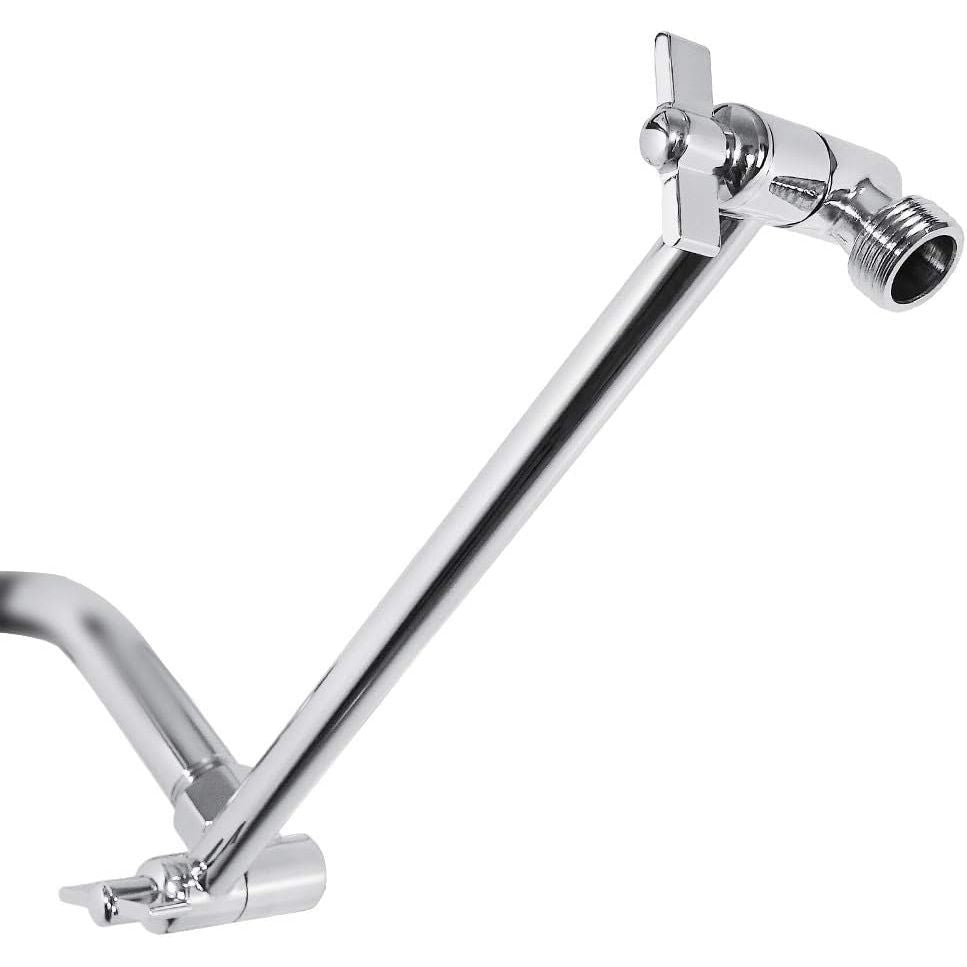 Buy now NearMoon Adjustable Shower Arm Universal Connection, Extension Arm, Adjust Angle to Upgrade Shower Experience, Easy to Install, Anti-leak (11 Inch, Chrome Finish) Chrome Finish 11 Inch Adjustale at indiglob india