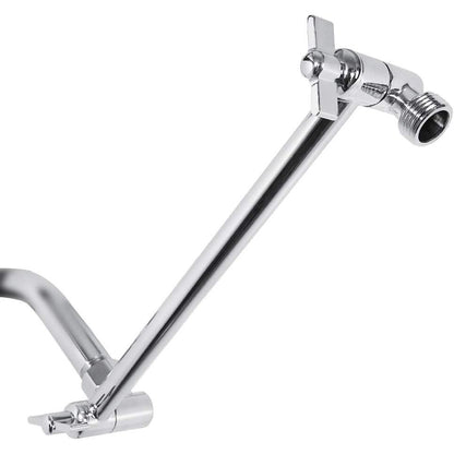 Buy now NearMoon Adjustable Shower Arm Universal Connection, Extension Arm, Adjust Angle to Upgrade Shower Experience, Easy to Install, Anti-leak (11 Inch, Chrome Finish) Chrome Finish 11 Inch Adjustale at indiglob india
