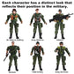 Buy now Mr.River US Army Men and SWAT Team Toy Soldiers Action Figures with Military Weapons Accessories for Kids Boys Girls,12Pcs at indiglob india
