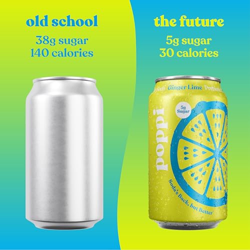 Buy now Poppi Sparkling Prebiotic Soda Beverage with Apple Cider Vinegar, Seltzer Water and Fruit Juice, The Classics Variety Pack, 12 Fl Oz, Pack of 12, Packaging May Vary at indiglob india