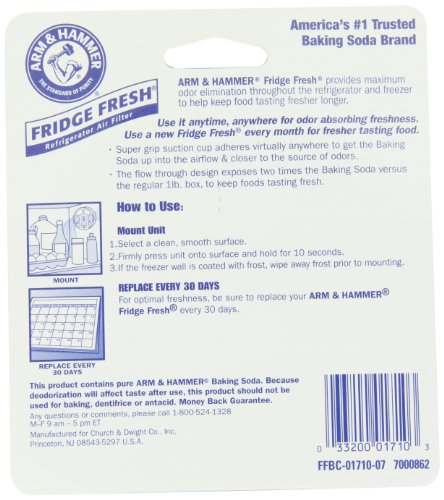 Buy now Arm & Hammer Fridge Fresh Refrigerator Air Filter (Pack of 4) at indiglob india