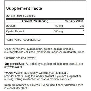 Swanson Kyoto Japanese Oyster Extract - Natural Supplement Promoting Drive & Wellness for Men & Women - (500 Milligrams 60 Capsules)