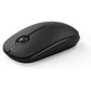 Vssoplor Wireless Mouse, 2.4G Slim Portable Computer Laptop Mouse with Nano Receiver Quiet Silent Optical Mice for Notebook, PC, Laptop, Computer-Black and Sapphire Blue