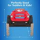 Buy now Simplay3 Monster Truck Headboard, Twin Size Plastic Car Bed Headboard for Kids, Toddlers and Boys with Toy Car Storage - Red, Made in USA at indiglob india