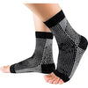 Soothe Socks for Neuropathy Pain, Outdoor Sports Ankle Compression Foot Cover, Soothe socks for Neuropathy, Soothe socks for Foot, Ankle Brace Compression Support (White, Large/XLarge) - Black