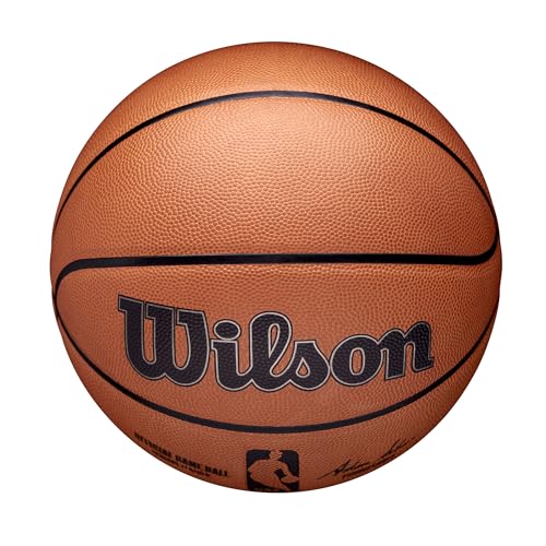 Buy now Wilson NBA Official Game Basketball - Brown, Size 7-29.5" at indiglob india