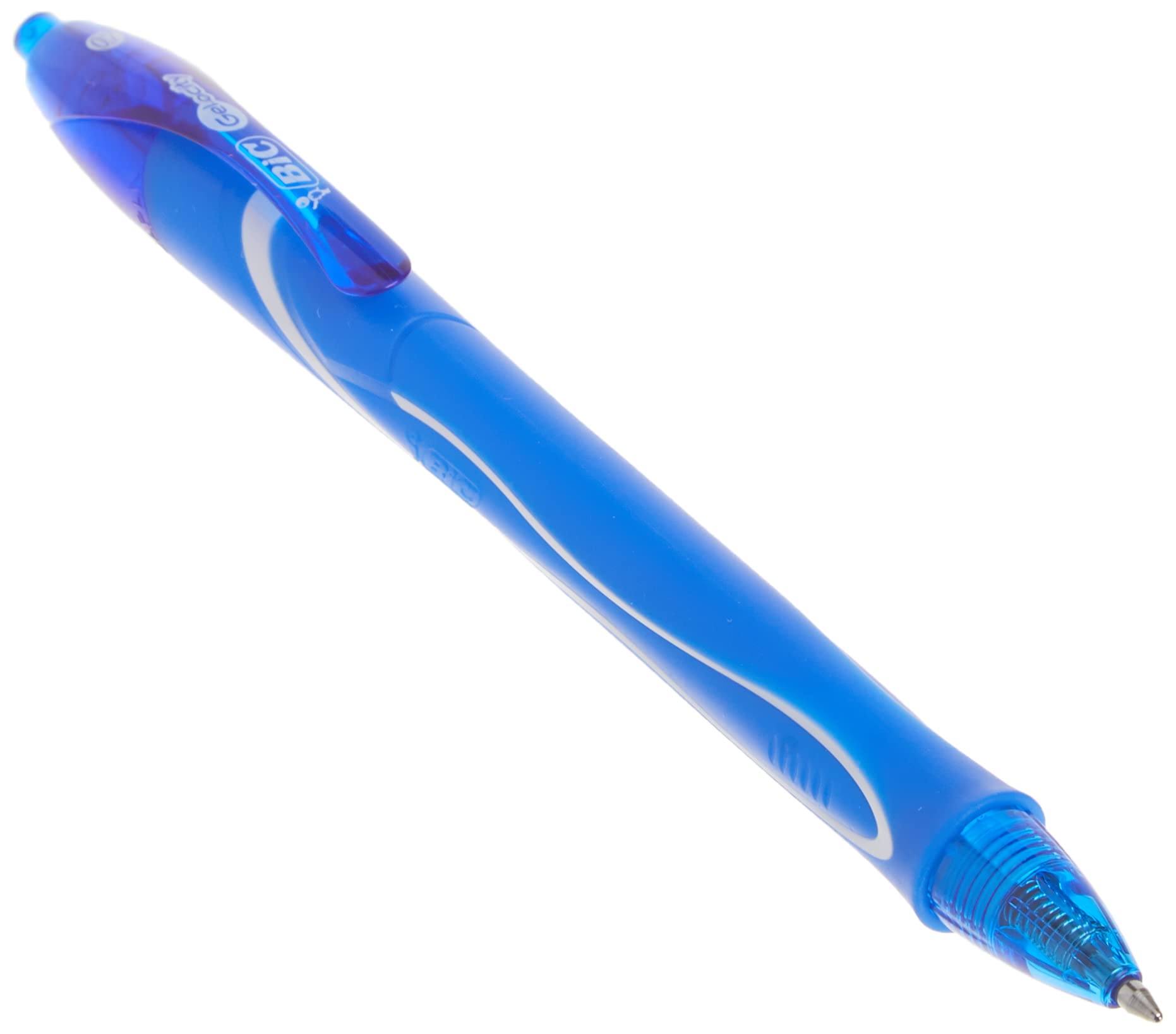 Buy now BIC Gelocity Quick Dry Blue Gel Pens, Medium Point (0.7mm), 12-Count Pack, Retractable Gel Pens With Comfortable Full Grip at indiglob india