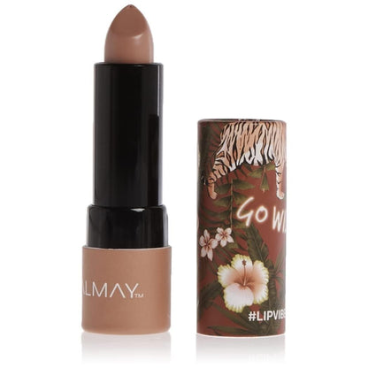 Almay Lip Vibes Lipstick with Vitamin E Oil & Shea Butter, Matte Cream Finish, Hypoallergenic, Love Yourself, 0.14 Oz