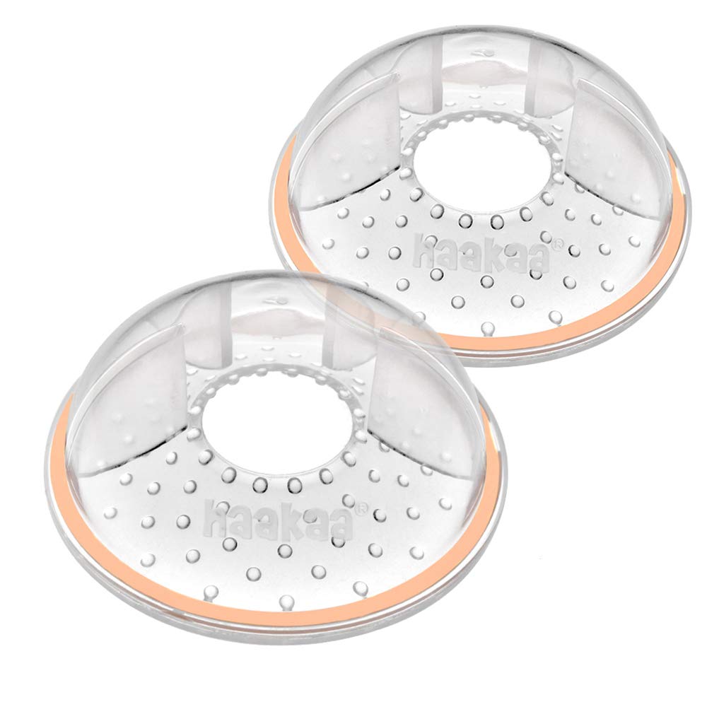 Buy now haakaa Breast Milk Collector Breast Shells Breast Milk Catcher Milk Savers Nipple Shells for Breastfeeding, Reusable & Easy to be Placed Under Bras, 2 Pack at indiglob india