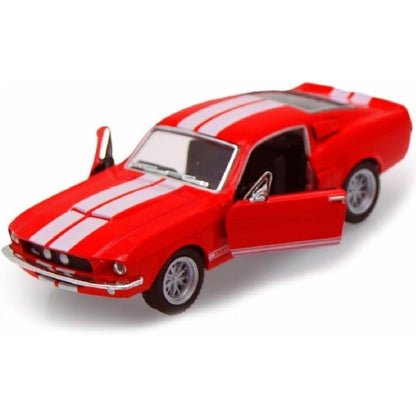 KiNSMART - 1967 Ford Shelby Mustang GT500 1:38 Scale 5" Die Cast Metal Model Toy Muscle Car (Grey)