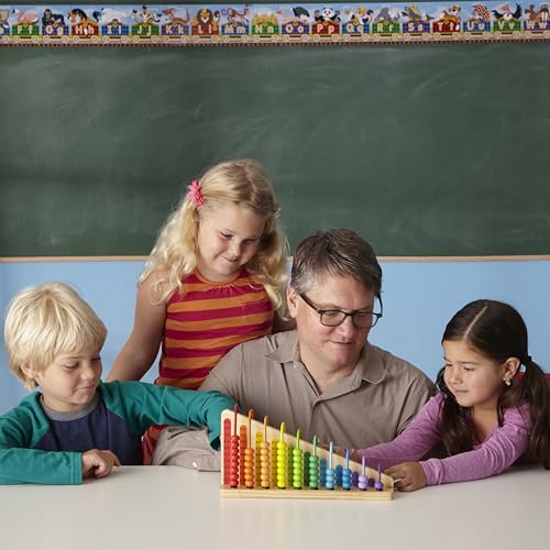 Buy now Melissa & Doug Add & Subtract Abacus - Educational Toy with 55 Colorful Beads and Sturdy Wooden Construction at indiglob india
