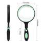 Buy now Large Magnifying Glass 10X Handheld Reading Magnifier for Seniors - 100MM 4INCHES Real Glass Magnifying Lens for Book Newspaper Reading, Insect and Hobby Observation, Science (Green) at indiglob india