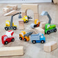 Buy now Melissa & Doug Wooden Construction Site Vehicles with Wooden Storage Tray (8 pcs) at indiglob india