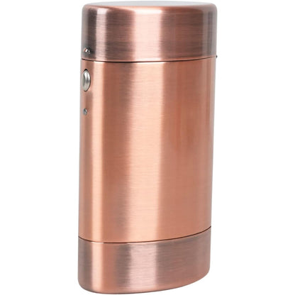 Oval Metal Cigarette case for 100's Can Hold a Small Lighter Suitable for 20 100's Cigarette case Coin case Pill case (Bronze)