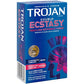 Buy now Trojan Ecstasy Heat Latex Lubricated Ribbed Condoms for Men with Warming Lubricant for a Heightened Experience, Helps Reduce Risk of Pregnancy and Sexually Transmitted Infections (STIs), 10 Count at indiglob india