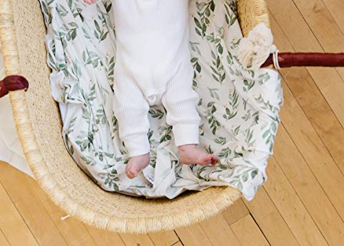 Buy now Copper Pearl Large Premium Knit Baby Swaddle Receiving Blanket Fern at indiglob india