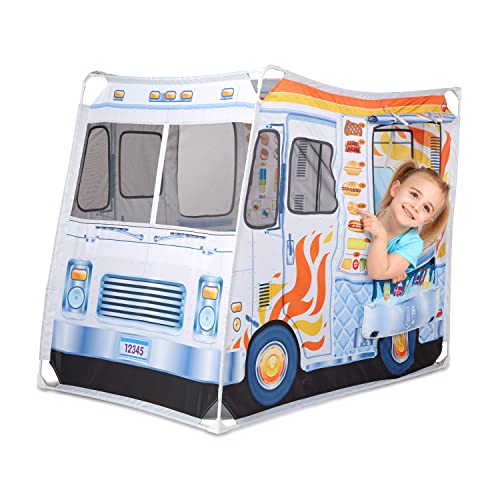 Buy now Melissa & Doug Fabric Double-Sided Food Truck Play Tent - Ice Cream and BBQ Role Play Toy Food Truck Tent, for Kids Ages 3+ at indiglob india
