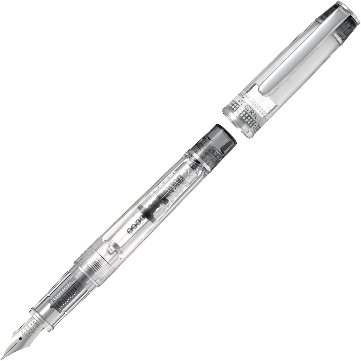 Pilot Prera Iro-Ai Fine-Nib Transparent Black Body Fountain Pen (FPRN-350R-TBF)