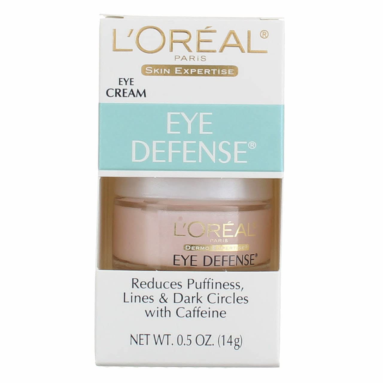 Buy now L'Oreal Paris Dermo-Expertise Eye Defense Eye Cream with Caffeine and Hyaluronic Acid 0.5 oz at indiglob india