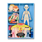 Buy now Melissa & Doug Magnetic Human Body Anatomy Play Set with 24 Magnetic Pieces and Storage Tray at indiglob india