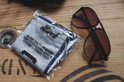 Buy now Birch Microfiber Pouch Soft and Silky Cloth Cleaning Storage Bag for Eyeglasses and Sunglasses (Black 6 Pack) at indiglob india