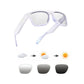 Buy now OhO Smart Glasses, Audio Glasses With Bluetooth Speaker,Reading Glasses With Voice Control and Open Ear,(Men/Women) Shiny White Frame-transitional Grey Lens at indiglob india
