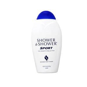 SHOWER TO SHOWER Body Powder Sport 8 oz