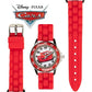 Buy now Disney Pixar Cars Kids' Time-Teaching Watch – Lightning McQueen Design with Red Silicone Strap, Easy-to-Read Dial, and Adjustable Fit for Wrists 5.5" to 8" at indiglob india