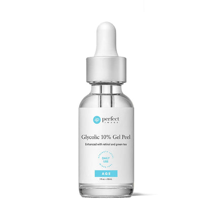 Glycolic Acid 30% Gel Peel - Enhanced with Retinol and Green Tea Extract (Professional Chemical Peel)- 1 fl oz 30mL