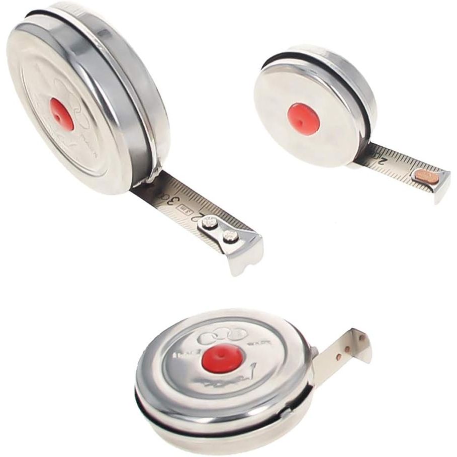 Buy now Utoolmart Tape Measure Set 1M 2M 3M (3.3ft, 6.6ft, 9.8ft), Steel Retractable Professional Tape, Metric Scale, Steel Case Measuring Tape 1 Set at indiglob india
