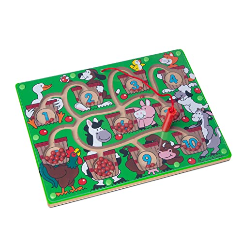 Buy now Melissa & Doug Magnetic Wand Number Maze - Wooden Puzzle Activity Learning Toys, Travel Activities for Kids, Magnetic Maze for Toddlers and Kids Ages 3+ at indiglob india