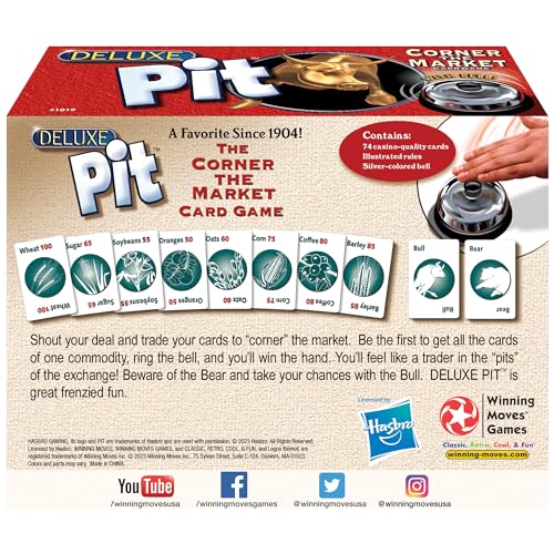 Buy now Deluxe Pit by Winning Moves Games USA, Loud and Raucous Party Game for 3 to 8 Players, Ages 7 and Up at indiglob india
