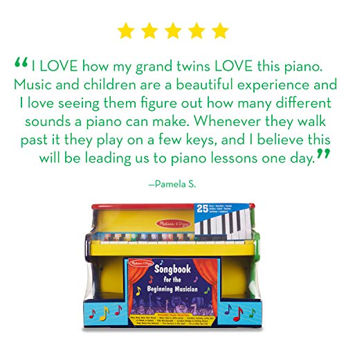 Buy now Melissa & Doug Learn-to-Play Piano with 25 Keys and Color-Coded Songbook Toy Piano Kids, Toddler Toys for Ages 3+ at indiglob india
