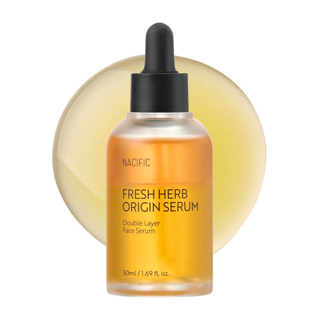 NACIFIC Fresh Herb Origin Serum – Double Layer Bi-Phase Face Serum with GD 7 Complex for Oily & Combination Skin – Vegan, Gentle, Hydrating Vitamin & Botanical Oil Formula – 50ml / 1.69 fl.oz