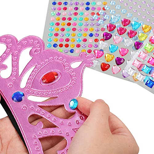 Buy now Epakh 19 Pieces DIY Crowns Set Party Foam Hats Making Your Own Tiara Crystal Diamond Sticker Princess King Crown Birthday Hat (Classic Style) at indiglob india