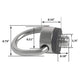 Buy now Stainless Steel D Ring Screw Hinged Holder Camera Fixing Screw 1/4"-20 Thread for Tripod DSLR Cameras for Quick Release Wrist Strap Sling 2 Pack at indiglob india