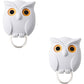3PCS Owl Key Holder Cute Owl Key Holder Automatic Open Close Eyes Magnetic Night Owl Keying Holder Wall Mounted Owl Key Hooks with Wall Self-Adhesive Tape