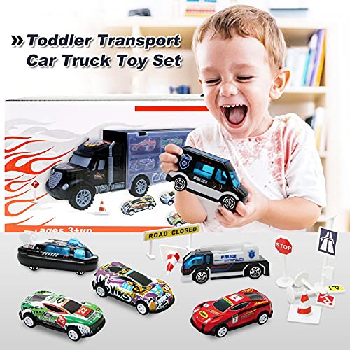 Buy now Toddler Toys for 3-4 Year Old Boys,Large Transport Cars Carrier Set Truck Toys with 12 Die cast Vehicles Truck Toys Cars,Ideal Christmas Easter Gifts Toys for Kids Age 3-7 at indiglob india