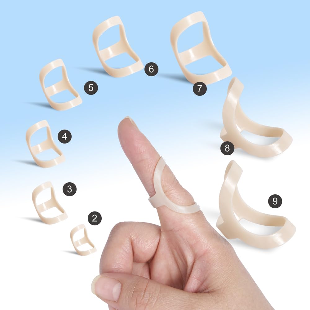 Buy now Oval Finger Splint 8 pcs, Finger Splints for Arthritis, Mallet Finger, Trigger Finger Splint, hypermobility(EDS) finger For Thumb/Middle,/Index/Pinky or Ring Finger(2,3,4,5,6,7,8,9) at indiglob india