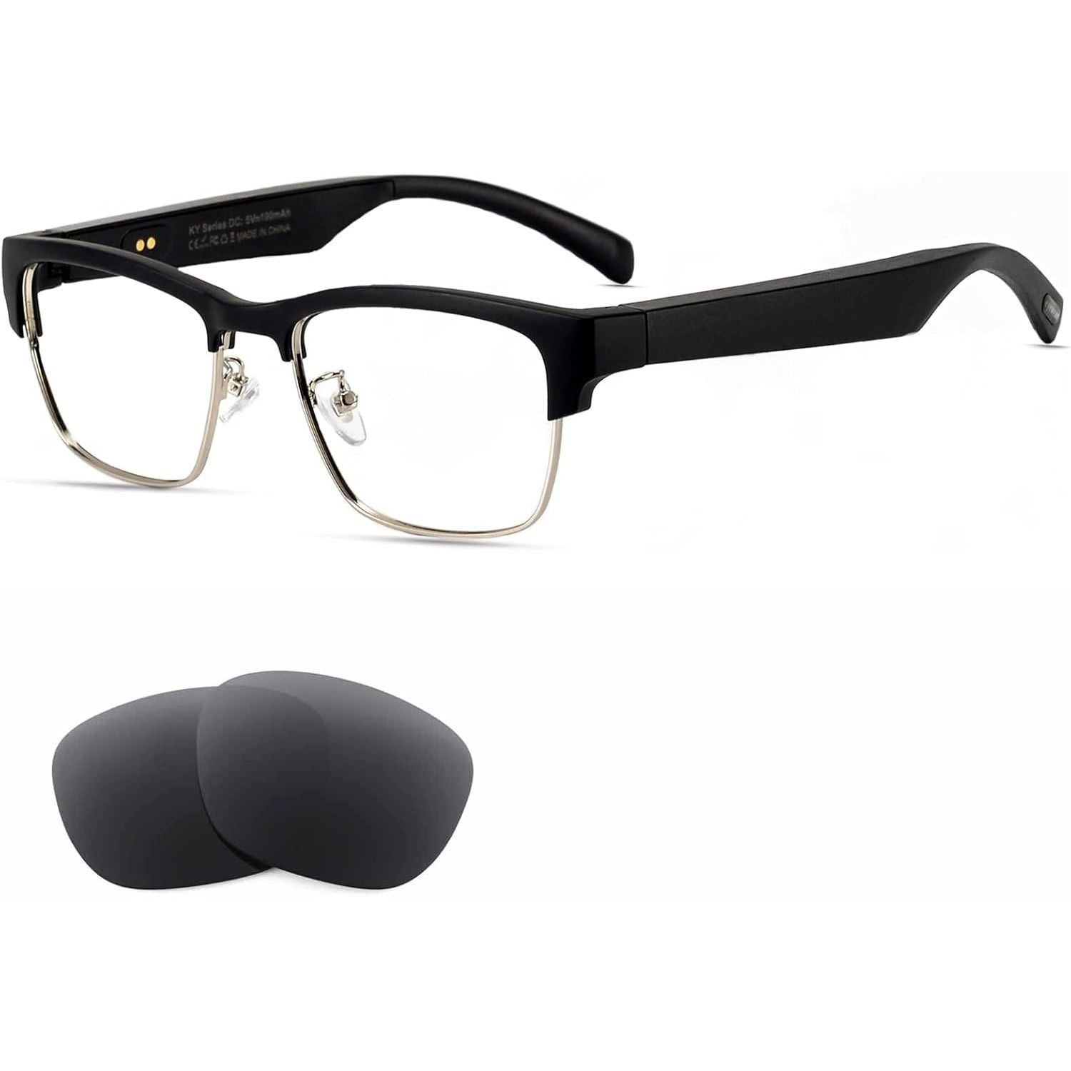 Buy now Smart Glasses Bluetooth-Audio Glasses for Men Women with Alexa, Built-in Mic, Blue Light Filter&Polarized Lenses for All Smart Devices Voice Assistant Default at indiglob india