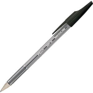 Pilot The Better Ball Point Pen Refillable Ballpoint Stick Pens, Medium Point, Black Ink, 12-Pack (35711)